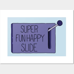 Fun happy slide Posters and Art